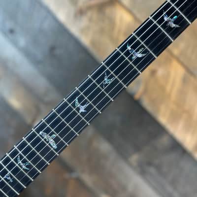 PRS Wood Library Custom 24 Flame Maple 10 Top, Torrified Flamed Maple Neck, Ebony FB - Blue Fade Satin 391905 image 3