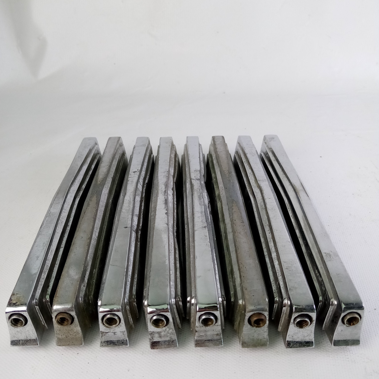 Ludwig 8x Imperial Bass Drum Lugs 6 3/8" Vintage 50s Chrome Part #2206 Snare/Tom — main photograph