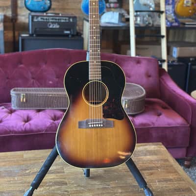 1963 Gibson LG-1 Acoustic Guitar w/ New Rosewood Bridge, Original Case, New Bone Nut & Saddle image 2