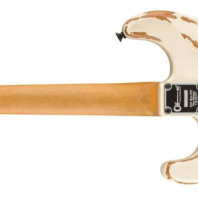 SPECIAL ORDER! Charvel Pro-Mod Relic San Dimas Style 1 HH FR PF guitar Weathered White image 3