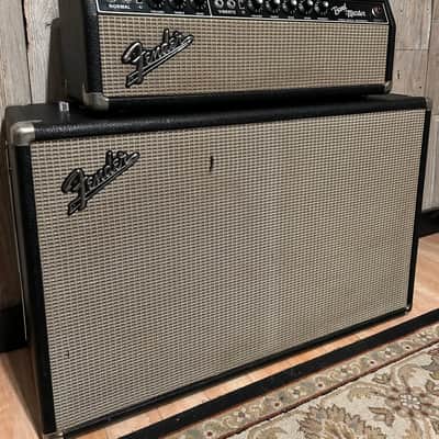 1966 Fender Bandmaster 40-Watt 2-Channel 2x12" Piggyback Guitar Amp , Clean as can be! image 2