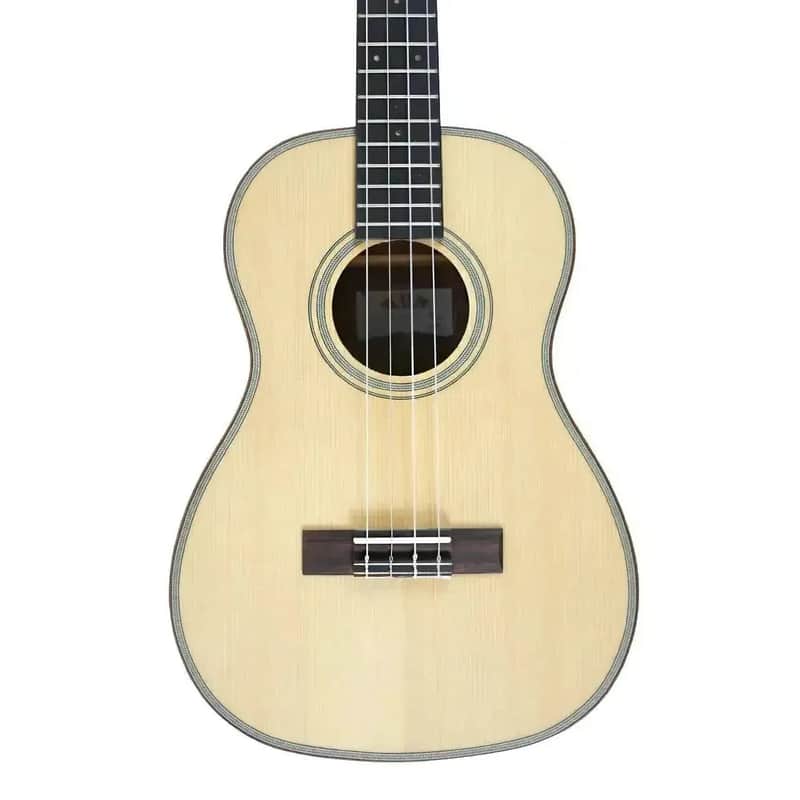 Kala SSEBY-B Solid Spruce & Striped Ebony Baritone Ukulele image 1