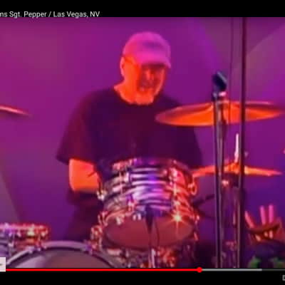 Bun E. Carlos’s Cheap Trick Signed, Sgt. Pepper, Ludwig, Zildjian 2007 Black Oyster Maple Classic. image 7