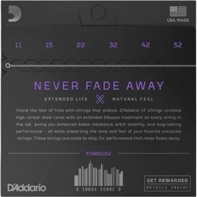 D'Addario XTABR1152 XT 80/20 Bronze Custom Light Acoustic Strings .011-.052 Bild 2