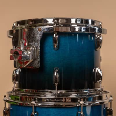 Pearl Session Custom Maple Marine Blue Fade Drum Set image 14