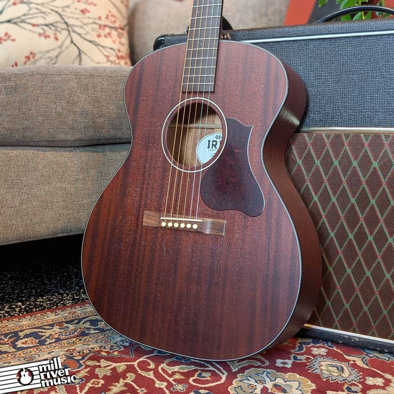 Iris JB Natural All Mahogany w/ Tortoise binding and pickguard Acoustic Guitar- Used image 1
