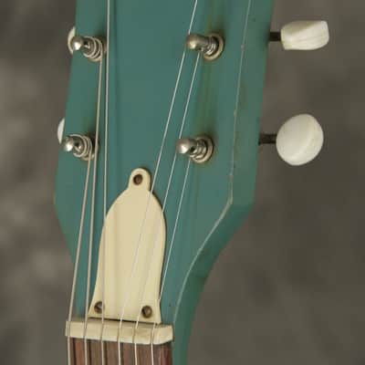 1965 SILVERTONE model 1417 L 1413 w/Vibrato TURQUOISE image 6