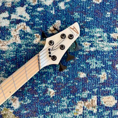 Dingwall NG3 Nolly Getgood 5-String Electric Bass Guitar, Matte Ducati Pearl White image 7