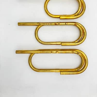 Naumann Eb/E/F Three-Hole Baroque Trumpet - Raw Brass image 2