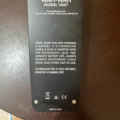 Vox V847 Wah 1994 - 2006 - Black / Chrome image 2