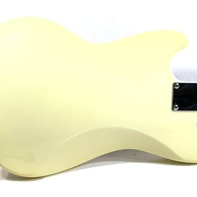 Awesomesauceguitars short scale mustang with 7 strings and a vintage Teisco pickup The Janglecaster 2026 - Olympic white image 7