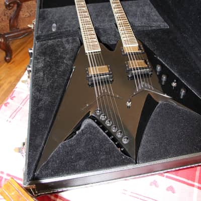 Dean VMNT - Dave Mustaine Doubleneck 6/12 Electric Guitar w OHSC - Black image 2