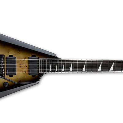 ESP E-II ARROW BURL MAPLE NEBULA BLK BURST Guitar image 3