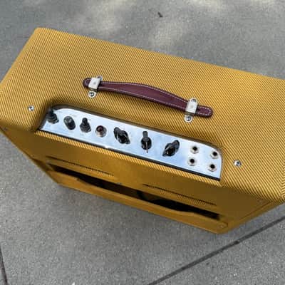 Fender '57 Custom Deluxe Hand-Wired 2-Channel 12-Watt 1x12" Guitar Combo 2016 - Present - Lacquered Tweed image 2