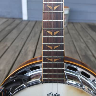 Lida 236 5 String Banjo Early 70s - Flame Maple Burst image 3