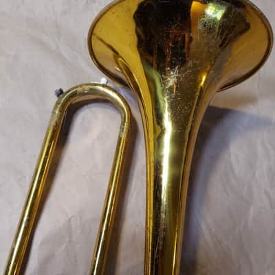 Accent Tenor Trombone Brass with case, Good Condition. image 3