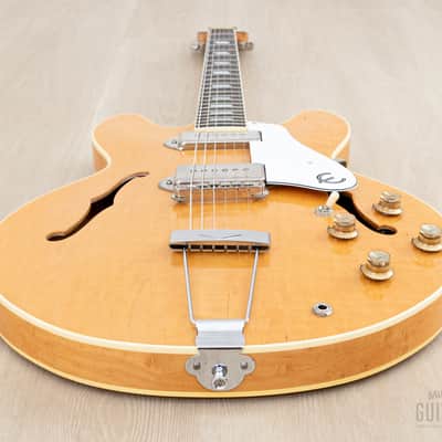 1990 Epiphone Casino Natural Near-Mint, Pre-Elitist Revolution w/ Case & Hangtag, Japan Terada image 12