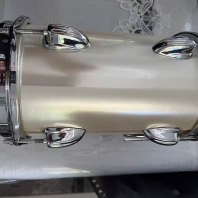 Slingerland Magnum 1979 Silver Mist Power toms 6x10, 8x10 w/Stand XLNT Cond! image 8