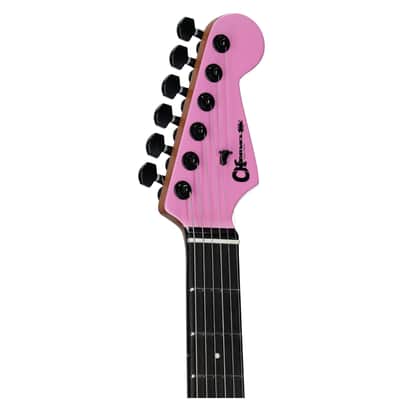 Charvel Pro-Mod Plus SD1 HH HT Electric Guitar, with Ebony Fingerboard, Platinum Pink image 7