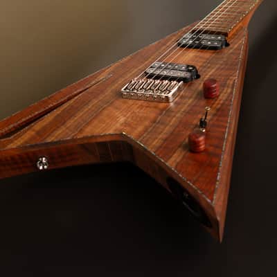Hoff Guitars Valnut (Neck-Through, Multi-Scale, Semi-Hollow V 2024 - Polymerized Tung Oil image 9