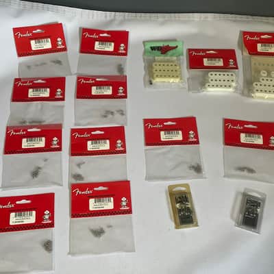 Lot of Fender Stratocaster Pickup Mounting Screws/Springs & Covers image 1