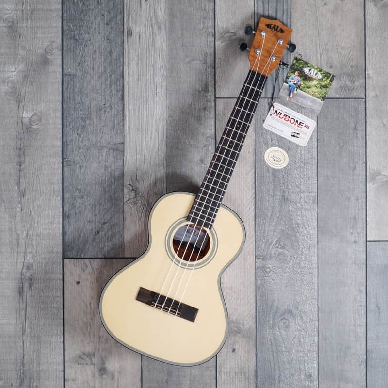 2022 Kala KA-SSEM-T Top, Flame Okoume 'Tenor' Ukulele Satin La...