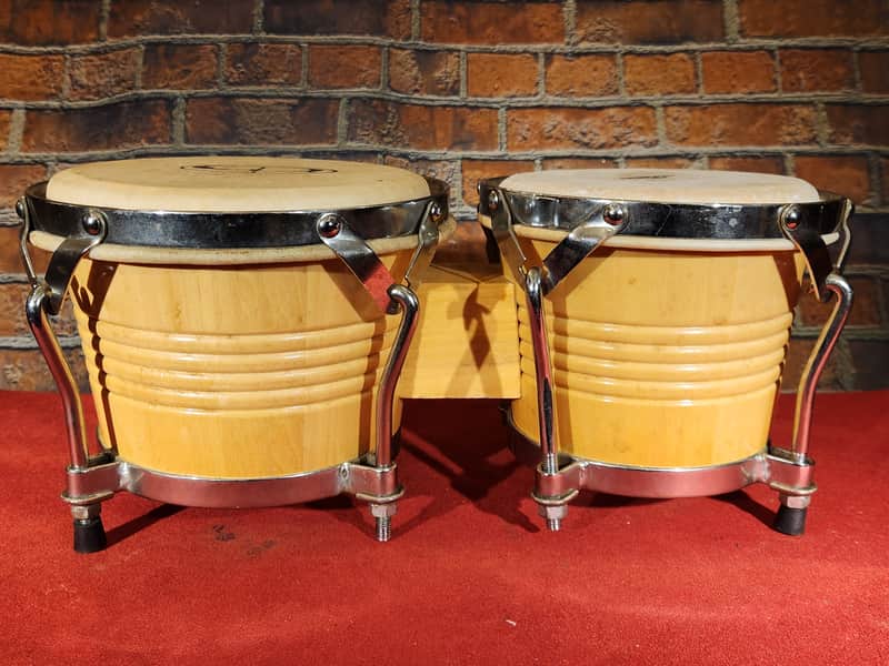 GP Percussion Bongo Drum Set - 7", 8" - BRAND NEW 7" HEAD image 1