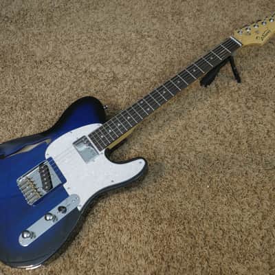 Video! Glarry GTL Semi-Hollow T-Style Electric Guitar w/ Case + Gig Bag image 2
