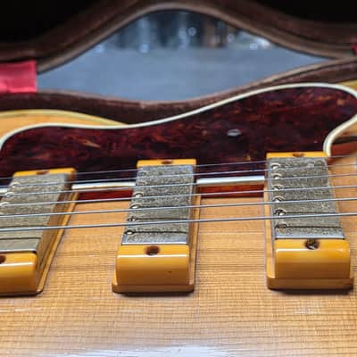 1951 Epiphone Zephyr Emperor Vari-Tone Regent Venetian Cutaway Flame Blonde New York Varitone American Vintage 50s 1950's USA Hollow Body Archtop Pre-Gibson Electric Guitar image 7