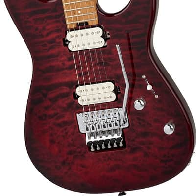 Charvel Pro-Mod Plus San Dimas Style 1 HH FR CM Electric Guitar. Carmalized Maple Fingerboard, Sangria Burst image 2