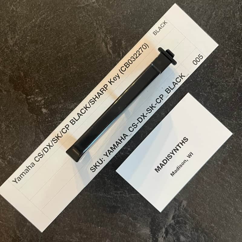 ORIGINAL Yamaha Replacement Black Key (CB032270) for CS70M, CS5, CS15, CS15D, CS20, CS20M, CS40M, DX9, DX21, DX27, DX27S, SK20, SK30, CP10, CP11, CE20, PS10, PS20, YK10, and more image 1