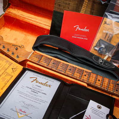 FENDER USA Custom Shop Ltd Red Hot Stratocaster Super Hvy Relic "Lake Placid Blue + Maple" (2024) image 3