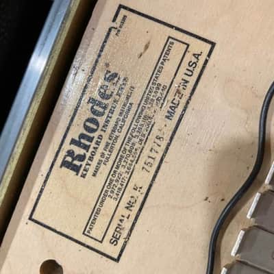 Rhodes Mark I Stage 73-Key Electric Piano 1975 - 1979 Black Rounded Top image 15