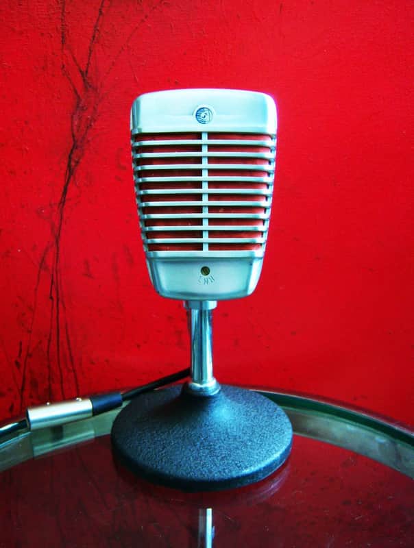 Vintage 1950's Shure 51 dynamic Microphone multi Z w cable Nat King Cole 55 55S 737A image 1