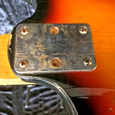 1970 - 1971 Teisco Tacoma Electric Bass Model 57H01490L Silvertone image 9