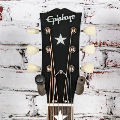 Epiphone J-180 LS Frost Blue - Incl. Hard Case image 5