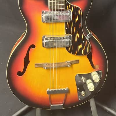 Kawaii Archtop electric Late 1960"s early 1970's - Orange Sunburst image 1