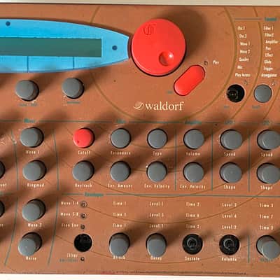 As Is For Parts / Repair Waldorf Microwave XT Rackmount Wavetable Synthesizer 1998 - Orange image 2