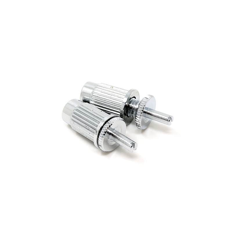 Chrome Conversion Studs M4 to M8 for Tune-O-Matic bridge (2pcs) image 1