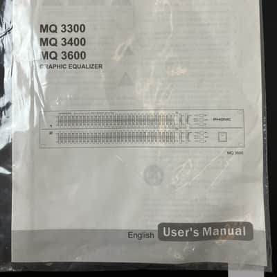 Immagine Phonic MQ3600 New Old Stock Dual 31-Band Graphic Equalizer - 10