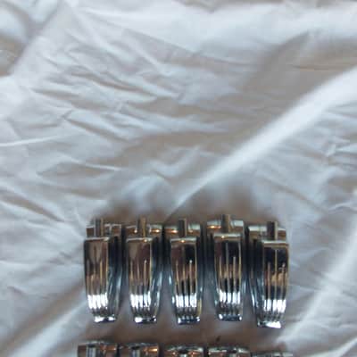 Ludwig Lot 1. (10) Vintage Ludwig super classic bass drum lugs w/screws 1960s mint! image 3