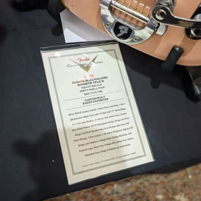 (Pre-Order) Fender Cunife Blackguard Bigsby Tele Heavy Relic - Custom Built - Event Favorites, Dirty Shell Pink - 2026 Summer Dealer Event #145 image 2