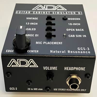 A/DA GCS-3 Guitar Cabinet Simulator 2010s - Black image 2