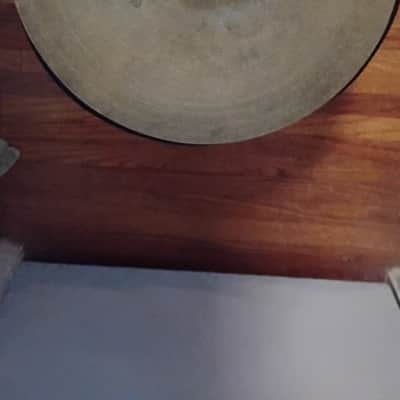 Zildjian 14" A. Zildjian Transition Stamp - small stamp Hi-Hat Cymbals (Pair)  1950s- Traditional image 12