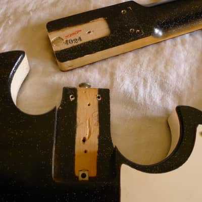 UNUSUAL '64 Silvertone 1448 Pre "Skate Key" Reverse Tuners, RARE Chromed Steel Saddle 4lb 14oz image 19