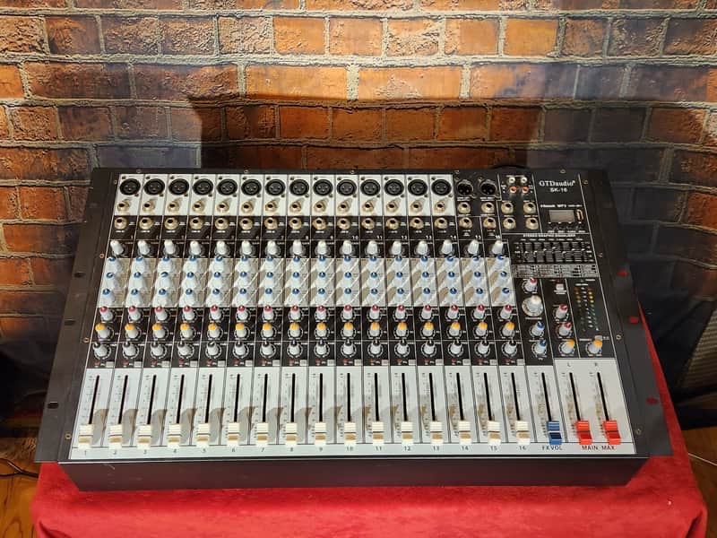 GTDaudio SK-16 1000 WATT Powered 16-Channel Mixer LOTS OF CONNECTIONS image 1