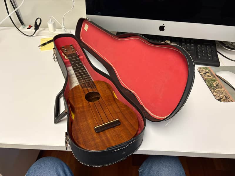 Kamaka HF-1 Soprano Ukulele — 1960s Vintage, Solid Koa, Authenticated image 1