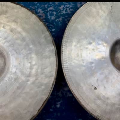 BEAUTIFULLY AGED LIGHT 14” Zildjian EAK Hihats 905g 1404g image 10
