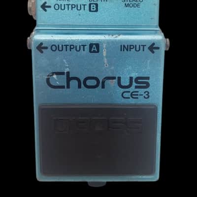 Boss CE-3 Bass Chorus (Dark Gray Label) 2001 - Present - Blue X6895 image 1