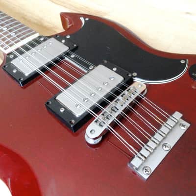1970s Fernandes SG Lawsuit 12 String Vintage Electric Guitar Cherry Japan Burny image 6